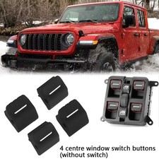 4x Interruttore alzacristalli elettrico cruscotto adatto per Jeep Wrangler Gladiator 2018-2024