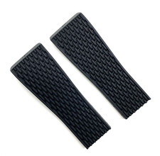 Cinturino orologio Omega Seamaster PloProf 24 mm x 20 mm gomma nera CVZ003089 autentico