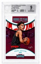 2018-19 Trae Young Contenders Rookie of The Year ROTY #6 RC Platinum 1/1 BGS 9