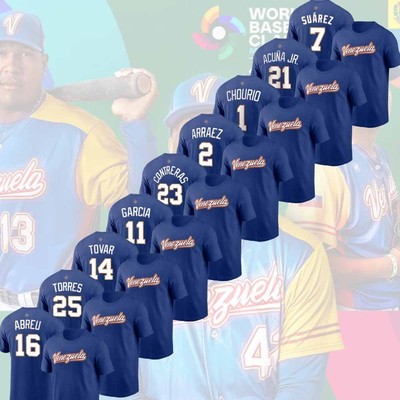 Team Venezuela 2026 World Baseball Classic Name & Number Player Unisex Fans Gift