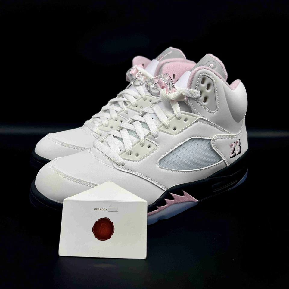 Air Jordan 5 Retro Medio Suave Rosa HQ7978-102 Hombre Talla Foto 2 de 4