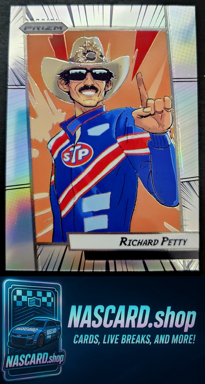 Manga Panini Prizm #M4 Richard Petty 2023 estuche hit ssp