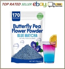 6Oz Butterfly Pea Flower Powder - 170 Servings Blue Matcha Instant Butterfly Pea