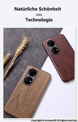 Echt Holz Kugelsicher Aramidkern Backcover Wood Case Hartschale Hülle für HUAWEI