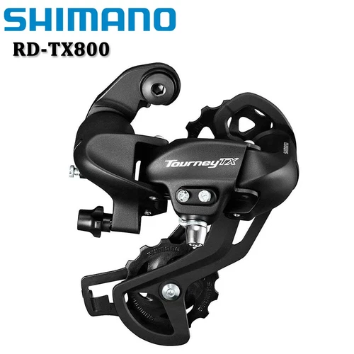 SHIMANO Tourney RD-TX800 7/8 Speed MTB Mountain Bike Rear Derailleur Black - Picture 1 of 4
