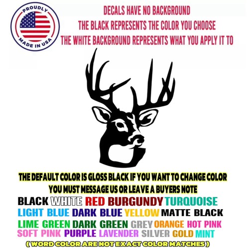 Car window decal truck outdoor sticker hunting hunt buck deer head - 第 1/2 張圖片