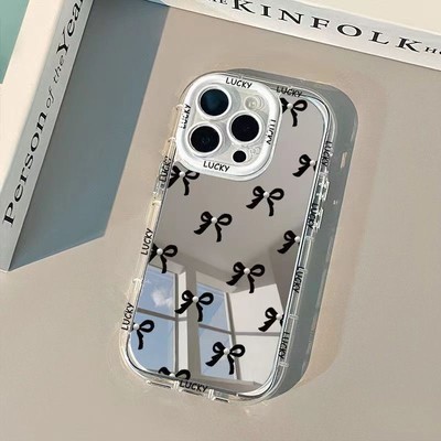 Mirror Cute Bowknot Case For Various Phone Cover Fashion Women Girl ShockProof