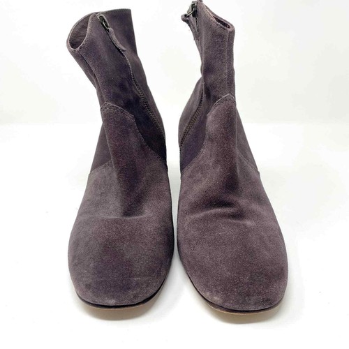 Boden Suede Purple Heel Booties Size 41 / US 9.5 EUC - Picture 5 of 5