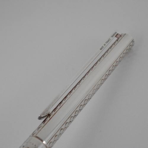 S.T. Dupont Classic 2 Silver Plated Snake Ballpoint Pen with Box (FRANCE) - Picture 7 of 9