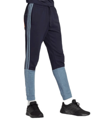 Adidas Essentials Mens Melange French Terry Pants LARGE L Legend Ink NEW