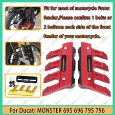 For Ducati MONSTER 695 696 795 796 CNC Front Fork Protector Fender Slider New