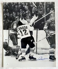 Paul Henderson Team Canada vs Russia Signed '72 Winning Goal 16x20 Photo JSA COA