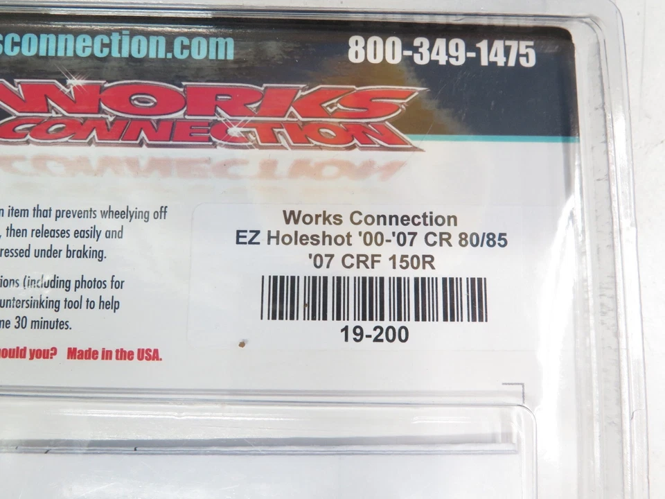 Dispositivo de perforación Works Connection EZ 2000-2007 Honda CR80R CR85R, '07-15 CRF150RB Foto 3 de 3