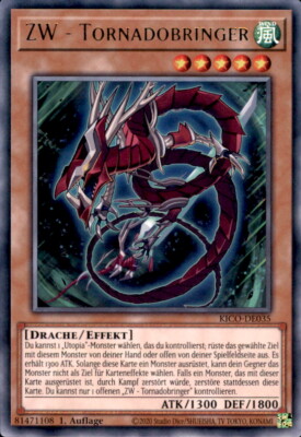 Yugioh KICO-DE035 - ZW Tornadobringer - Rare