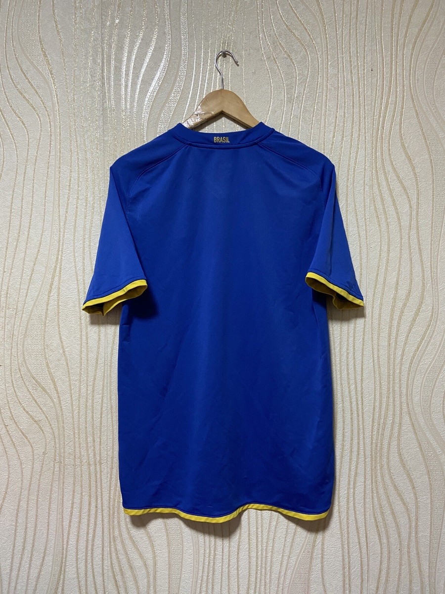 BRASIL 2008 2010 AWAY FOOTBALL SHIRT SOCCER JERSEY NIKE