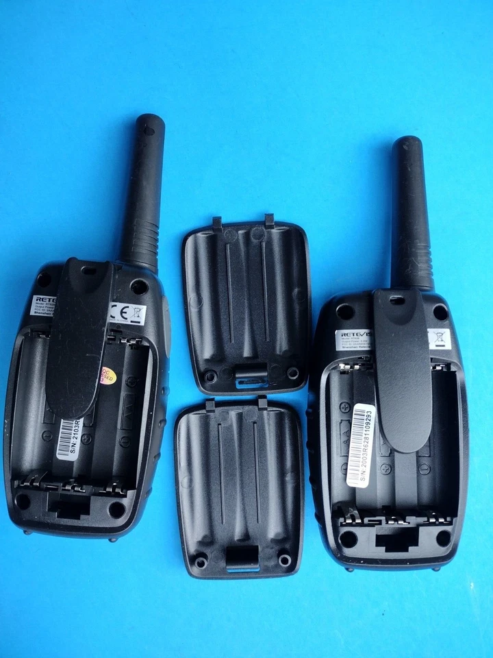 3Pc Retevis RT628 Kids Walkie Talkies 22 Channel FRS Uhf FRS 2 Way, Black - Image 2 of 4