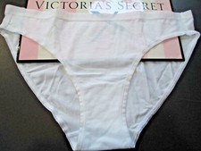 VICTORIA'S SECRET Cotton Bikini Panty S SMALL White NWT VS