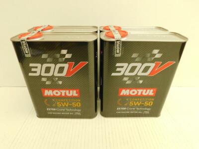 15,30 /l Motul 300V Competition SAE 5W - 50  4 x 2 ltr racing oil 