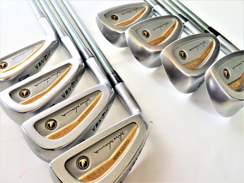 GOLF CLUBS HONMA LB-606 Gold LINE Left-handed 8PC R-FLEX IRONS SET NWO - Image 2 of 4