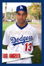 Alex Cora - 2003 Los Angeles Dodgers - choose a size - full color print