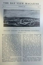 1901 England Winchester Cathedral illustrated 1901 England Winchester Cathedral illustrated