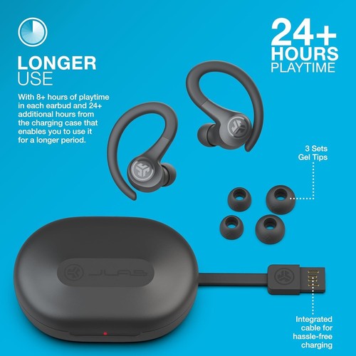 JLab GO Sport+ Auriculares Bluetooth, True Wireless, Auriculares de Gimnasio, Reacondicionados - Imagen 5 de 54