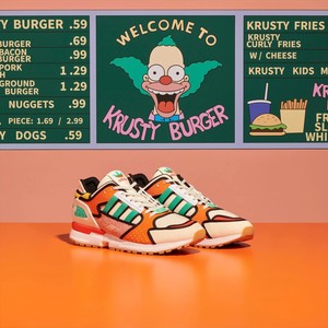 THE SIMPSONS KRUSTY BURGER ADIDAS ORIGINALS ZX 10000 A-ZX H05783 US 10.5 |  eBay