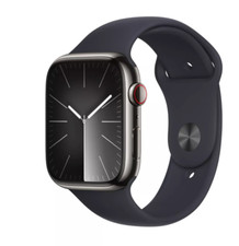 Apple Watch Series 9 41mm Stainless Steel Case with Sport Band - Graphite,...