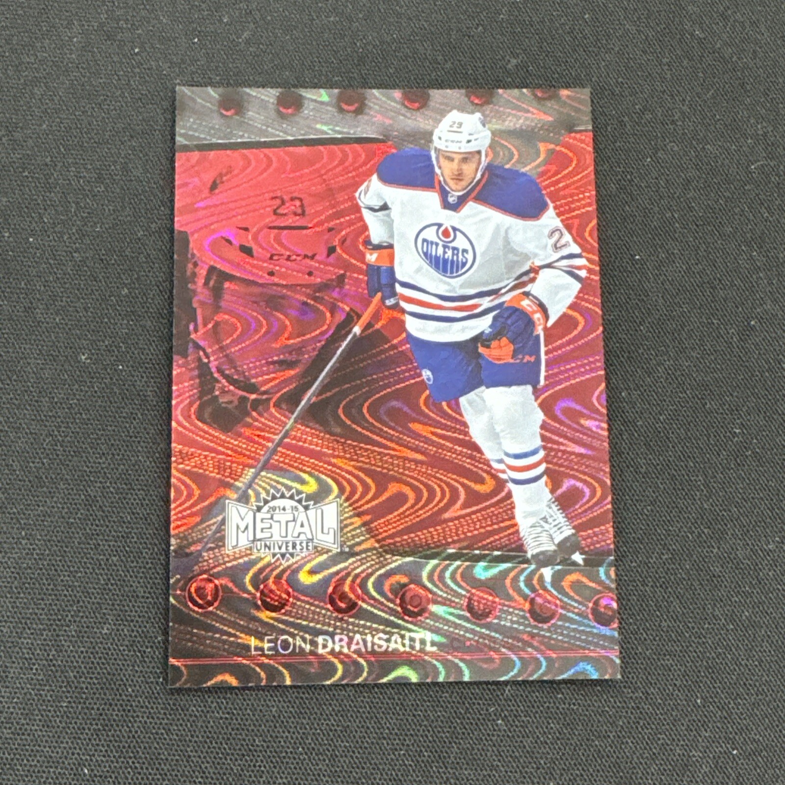 2014-15 Fleer Showcase Precious Metal Gems PMG Red Leon Draisaitl RC /100