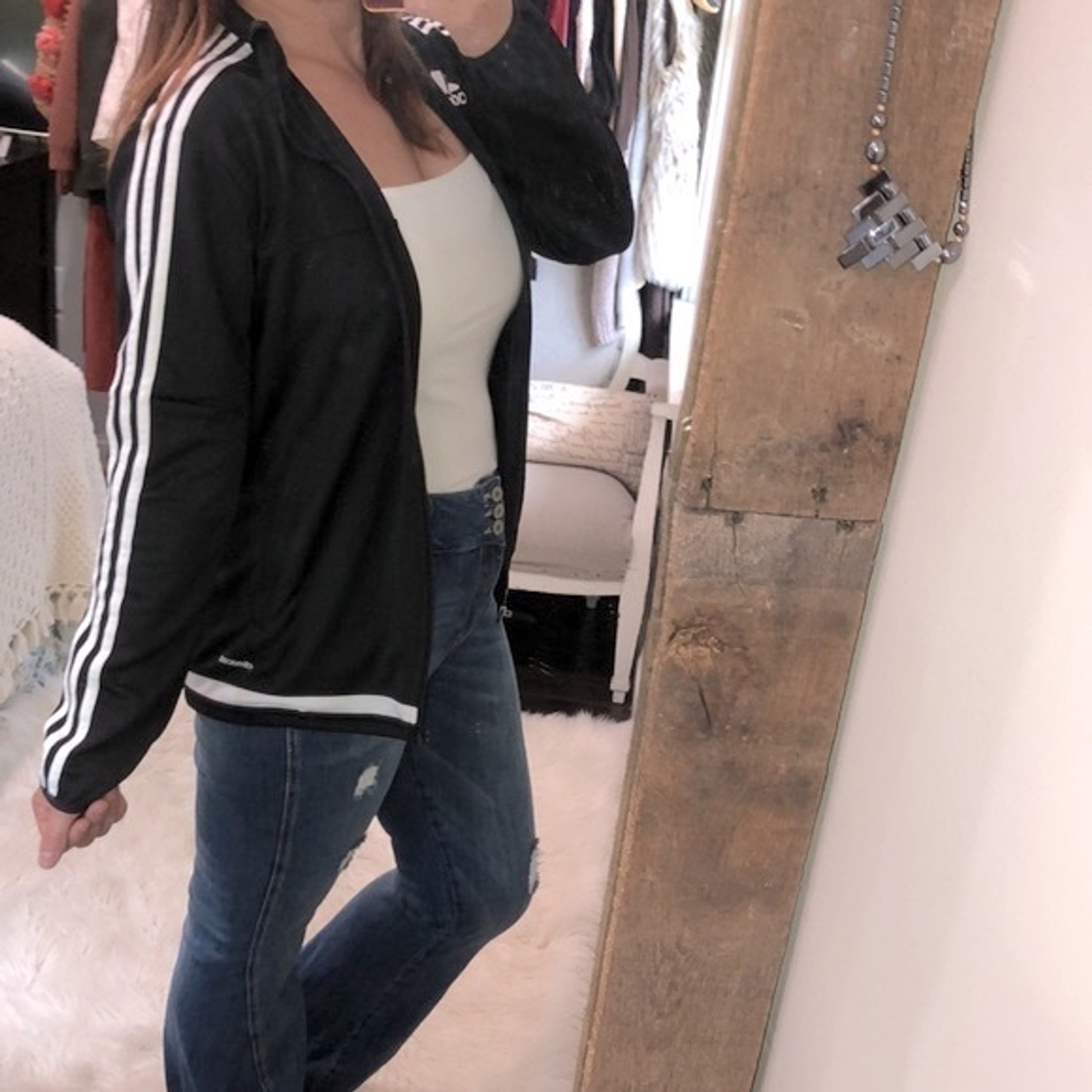 Adidas athletic jacket climacool size small - image 3