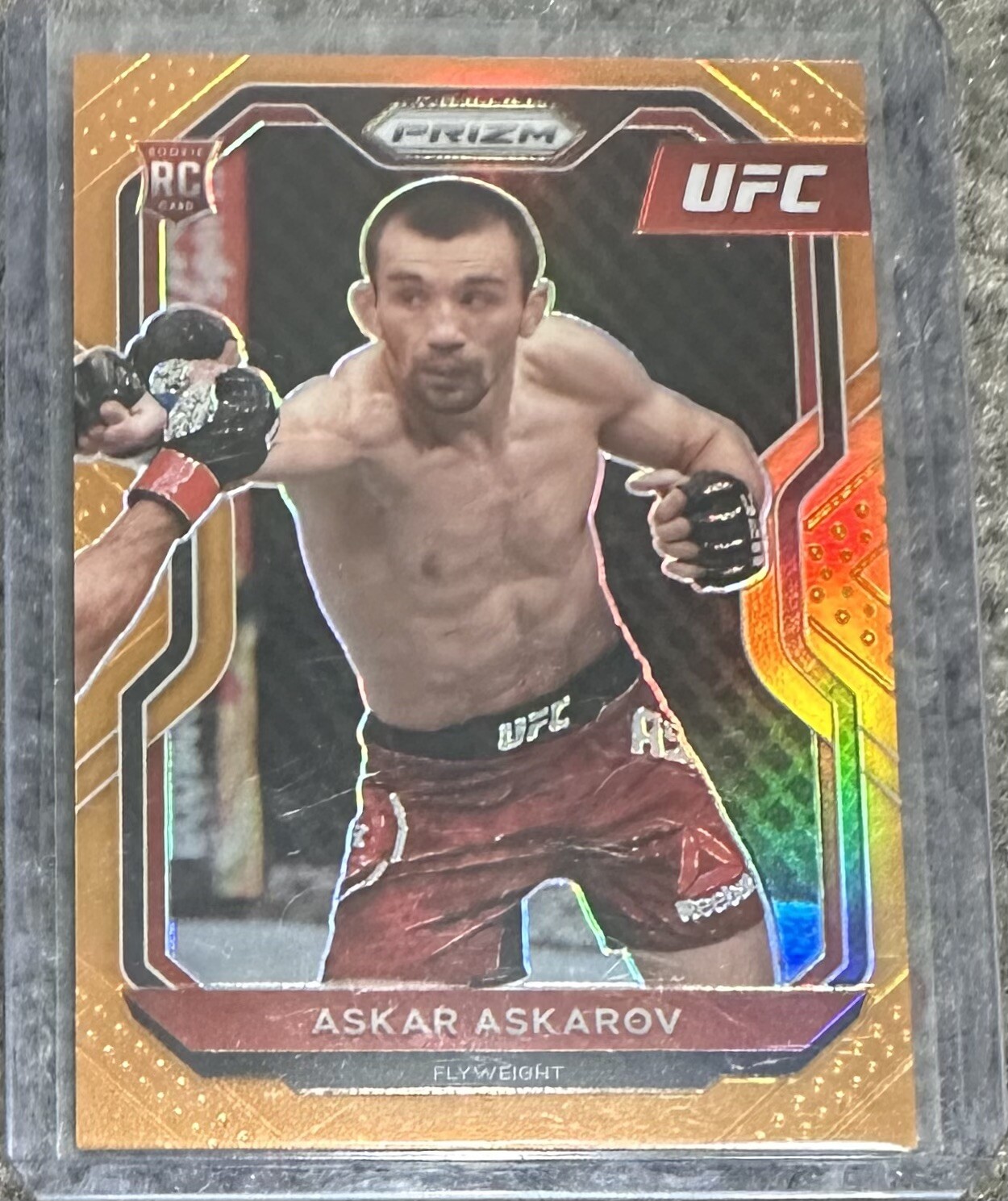 2021 Panini Prizm UFC Askar Askarov ROOKIE RC ORANGE /99 #8