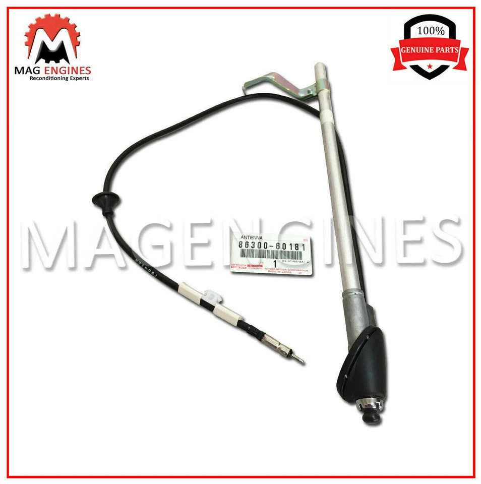 86300-60181 GENUINE OEM ANTENNA ASSY, W/HOLDER 8630060181 - Image 2 of 4