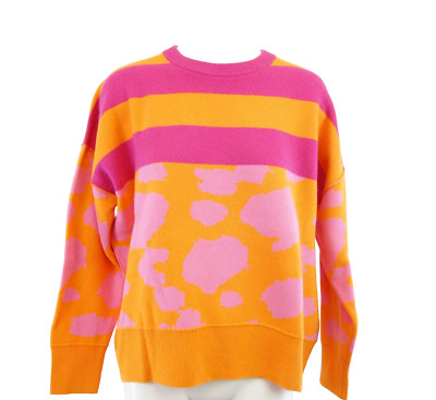 Emily van den Bergh Pullover 36 S Orange Pink Damen Strick Oberteil Np 169 Neu