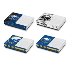 OFFICIAL NHL BUFFALO SABRES VINYL STICKER SKIN DECAL FOR XBOX ONE S CONSOLE