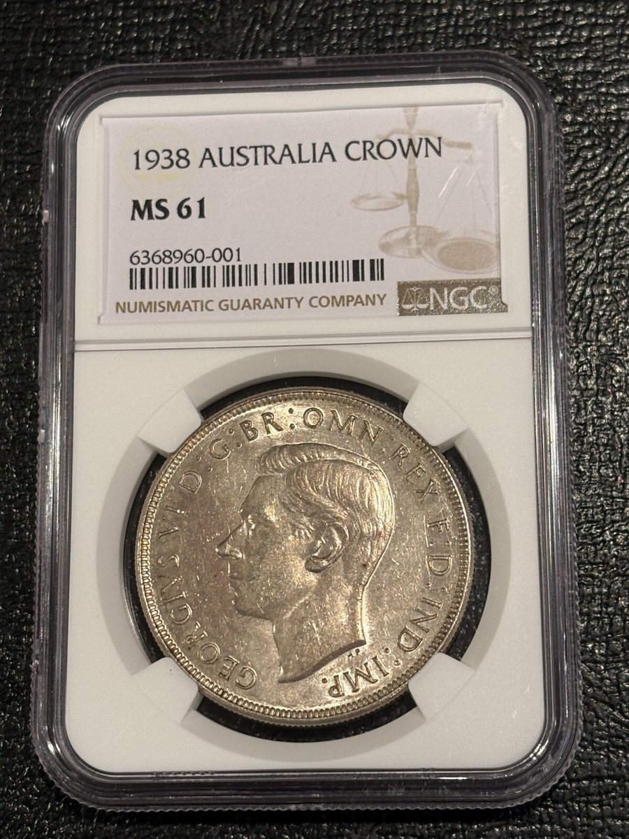 NGC MS61 1938 AUSTRALIA AUSTRALIAN CROWN SILVER COIN-JAN222 | eBay
