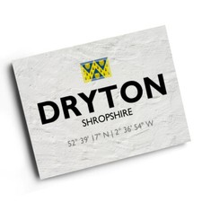 A4 PRINT - Dryton, Shropshire - Lat/Long SJ5806