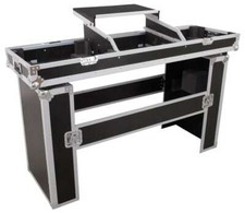 Konsole Road Tisch f. 2 Turntable + 19" Mixer + Laptopablage Digital DJ Case NEU