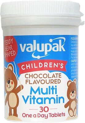 Valupak Kinder Multi Vitamin mit Schokoladengeschmack 30 Tabletten pro Tag