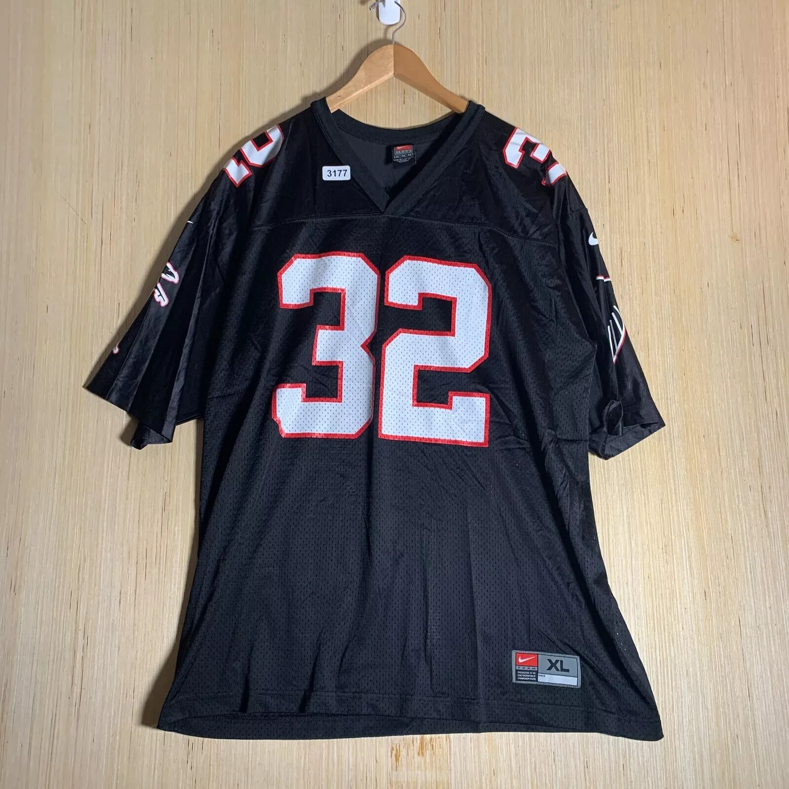 Vintage Atlanta Falcons Jersey Adult Extra Large Black Short Sleeve Men's 90's