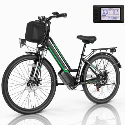 City Electric Bicycle Ebike Adult Electric Bicycle 22MPH Electric Mountain Bike~
