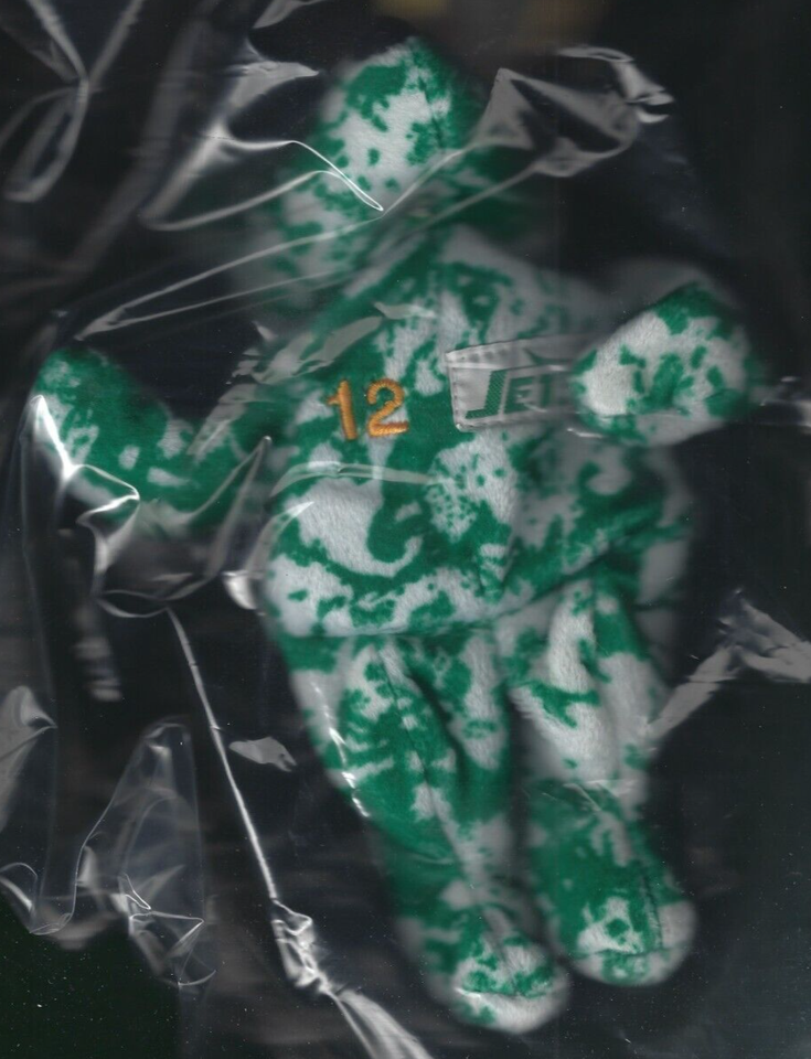 JOE NAMATH 12 NFL HOF SALVINO'S BAMMERS BEANIE BABY WITH TAG