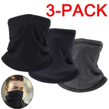 3PCS Neck Warmer Gaiter Winter Polar Fleece Ski Face Mask Scarf for Cold Weather