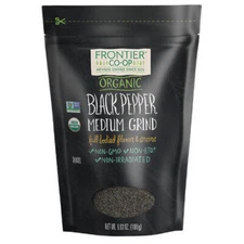 Organic Black Pepper Medium Grind 6.63 Oz