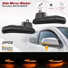 2016-2023 Side Mirror Blinker Sequential turn signal Smoked Lens (Amber)
