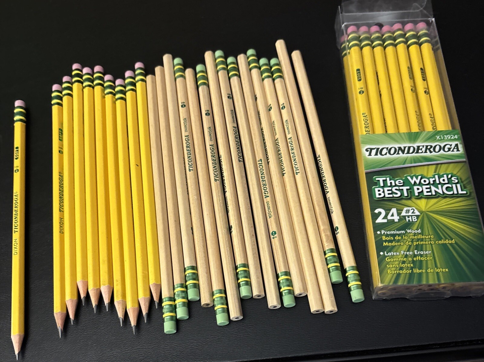 Ticonderoga Pencils 47-Pack Mixed Sharpened and Unsharpened-image
