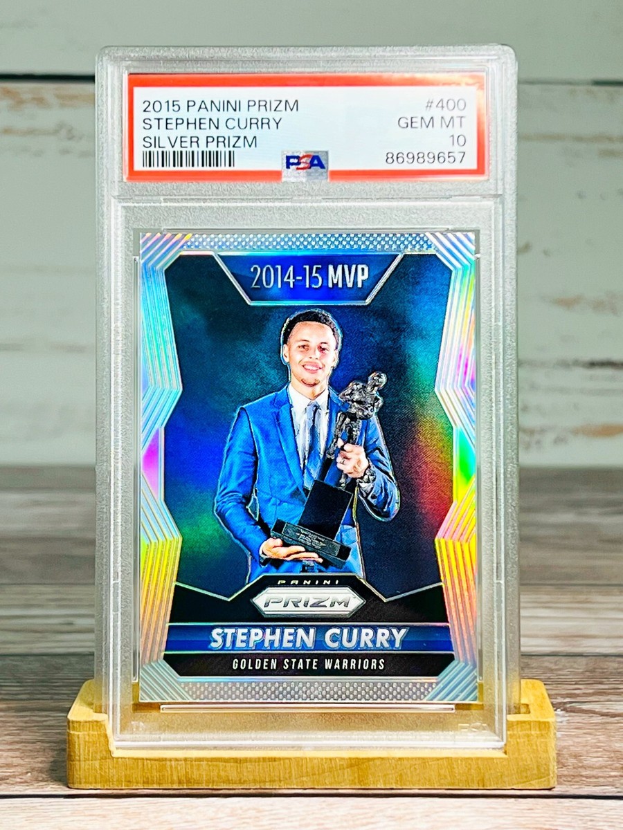 STEPHEN CURRY 2015-16 PANINI PRIZM MVP Silver #400 Holo Refractor 
