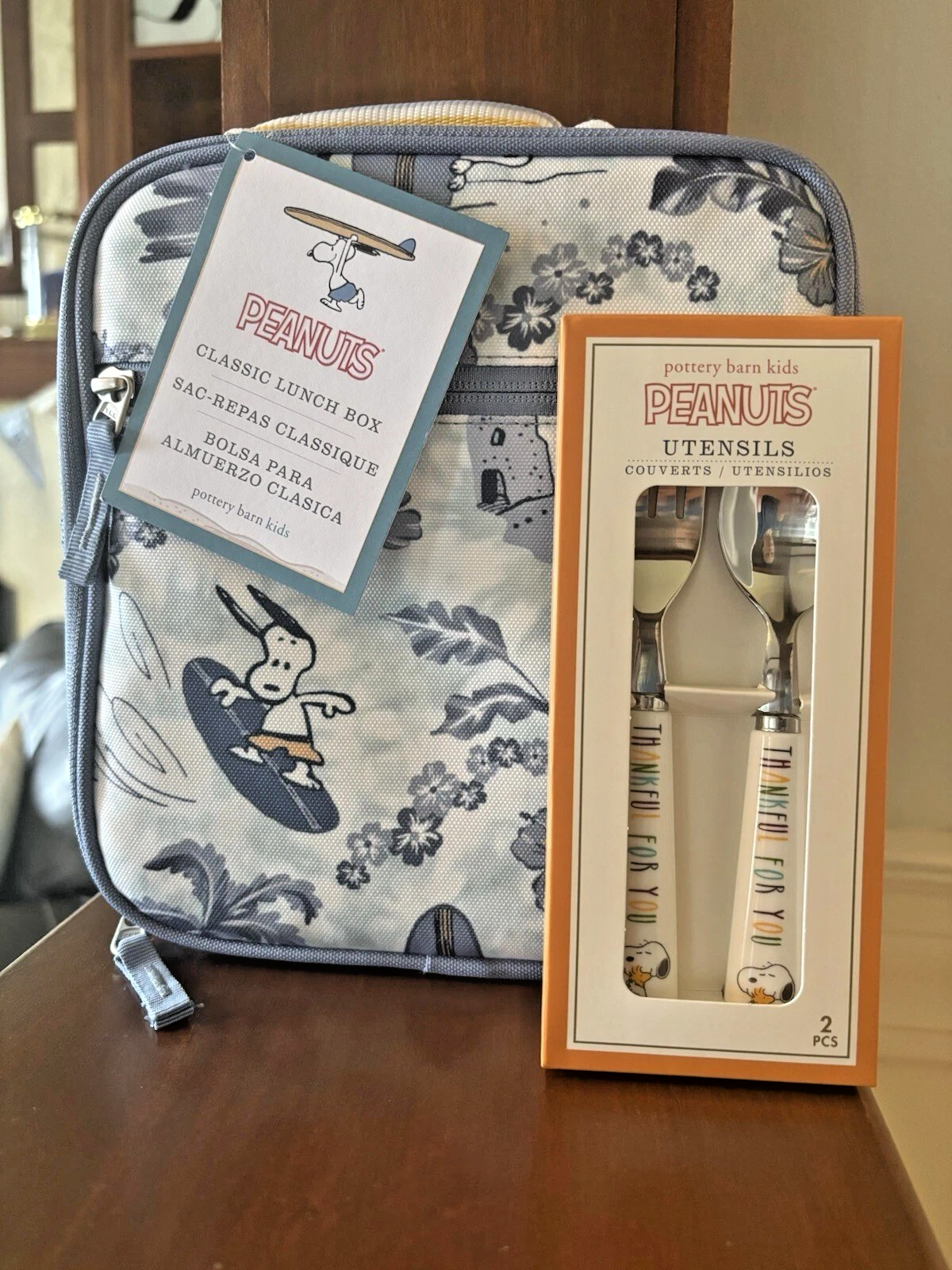 PONY Ceramica fienile Snoopy scuola LUNCH BOX borsa arachidi SET Disney regalo da viaggio pre k.