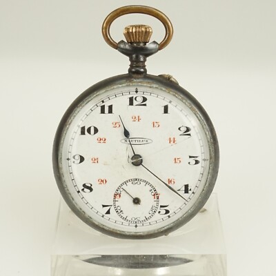 Rare! NAUTILUS Taschenuhr Herren Uhr Uhren no schlagwerk fusee duplex armbanduhr