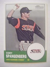 CORY SPANGENBERG Padres RC 2012 Heritage Minors baseball card #22 QTY ROOKIE