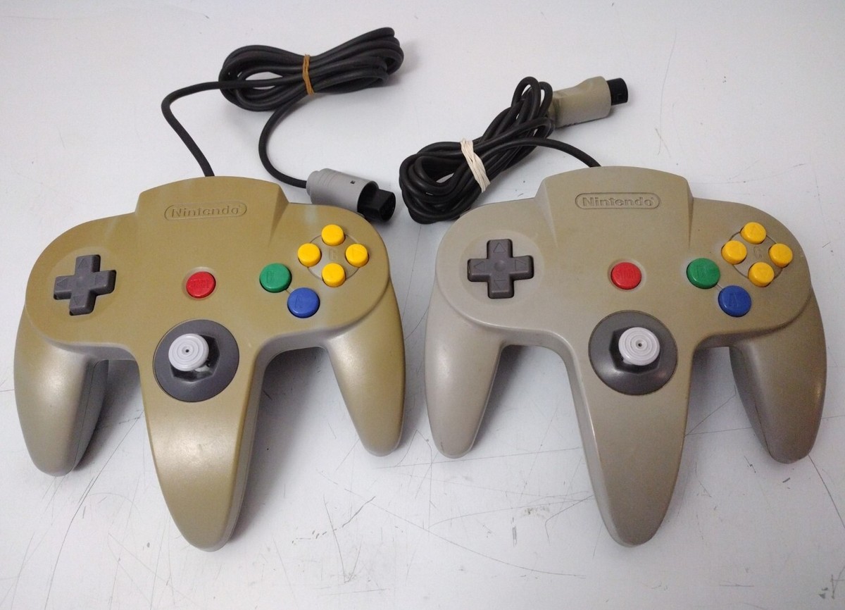 2 pack! Nintendo 64 Official Authentic Controller Gray N64 2 pack! Nintendo 64 Official Authentic Controller Gray N64
